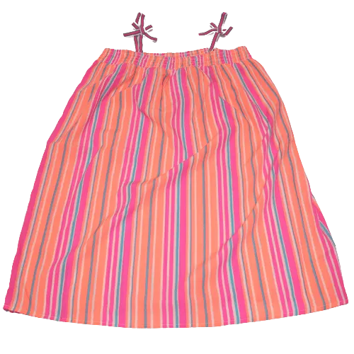 Bright Stripe Beach Dress