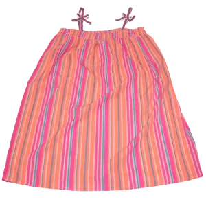 Bright Stripe Beach Dress