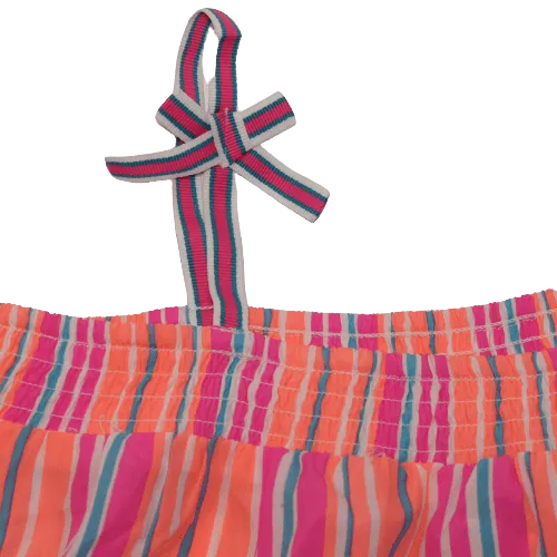 Bright Stripe Beach Dress