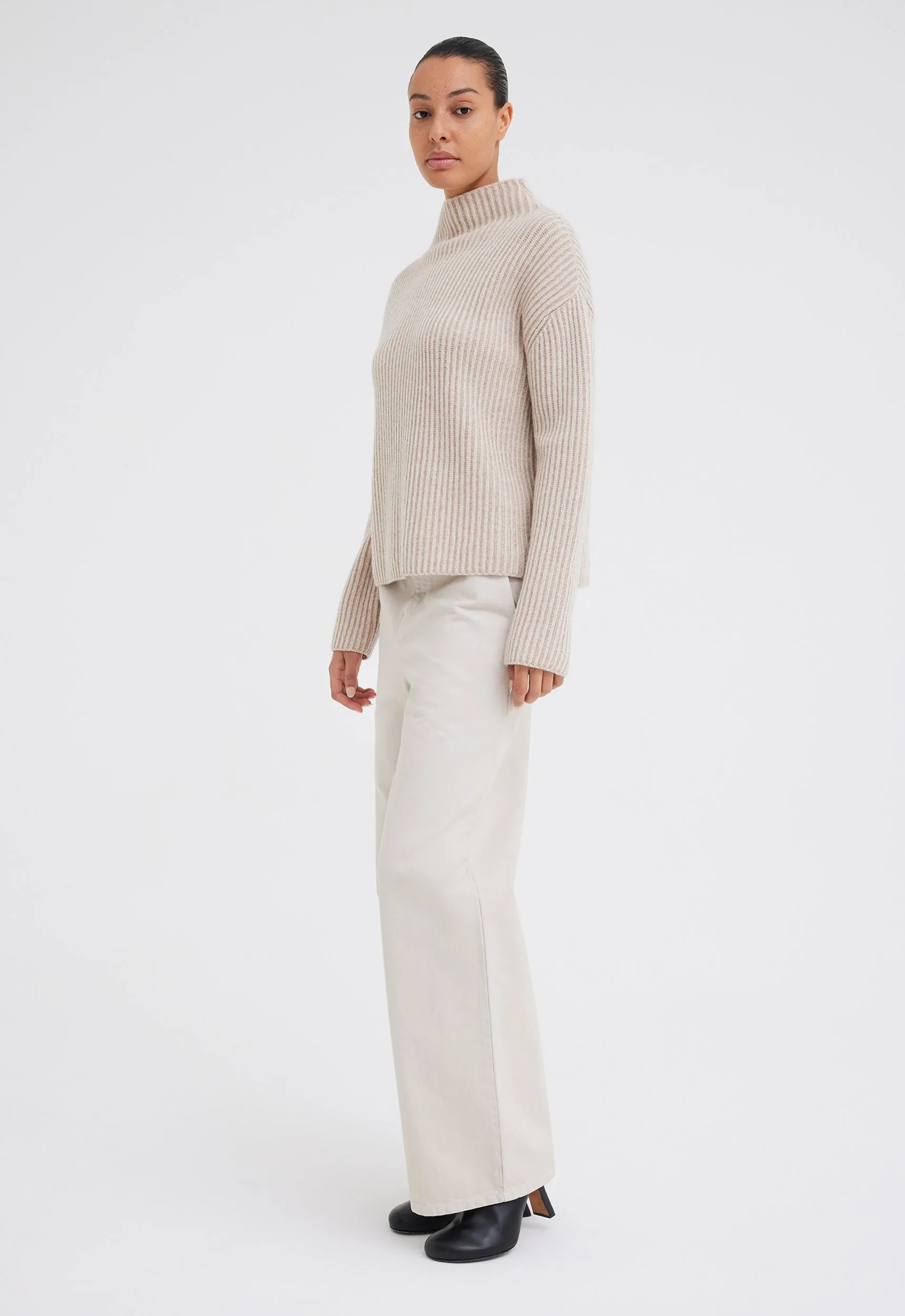 Brill Wool Cashmere Sweater - Paper Neutral