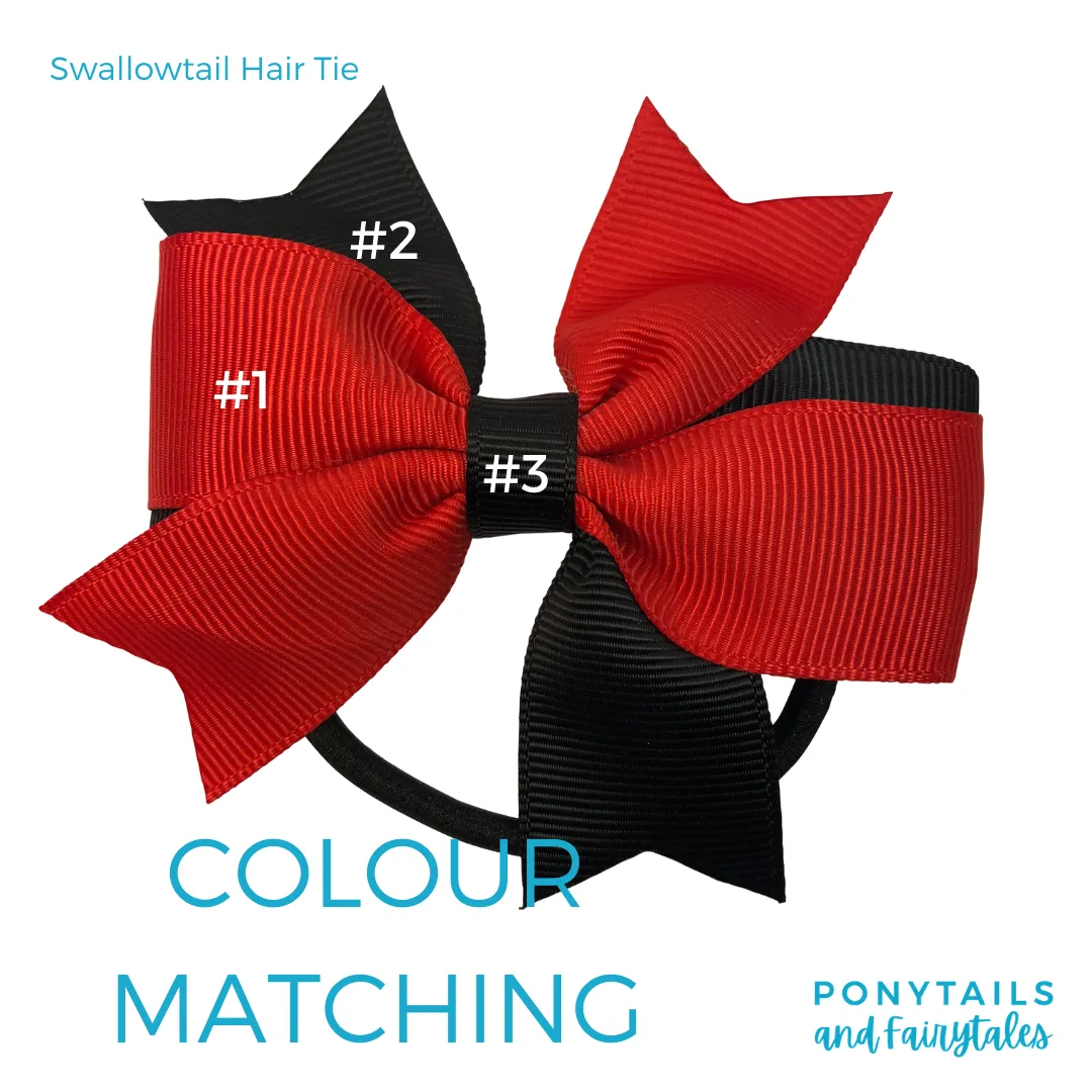 Burgundy & Light Grey Hair Accessories