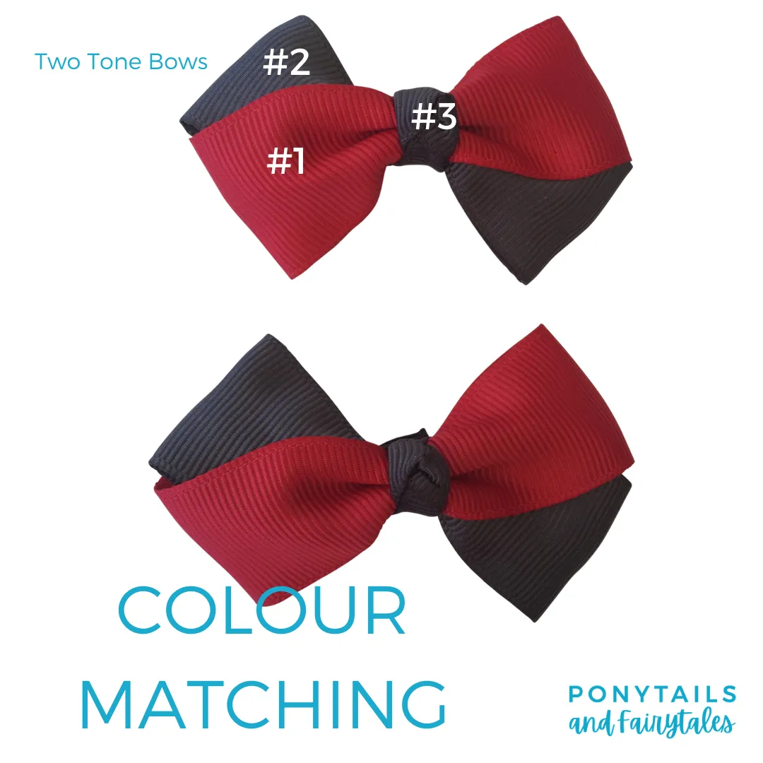 Burgundy & Light Grey Hair Accessories