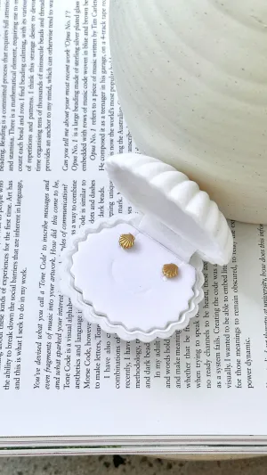 Callico Sun Stud Earrings - 18k Gold