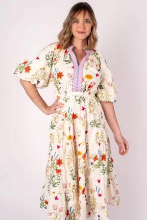 Callie Floral Short Sleeve Maxi Dress