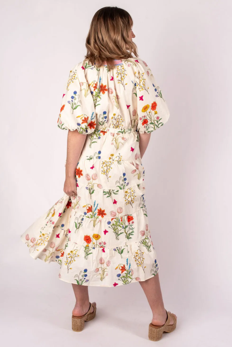 Callie Floral Short Sleeve Maxi Dress