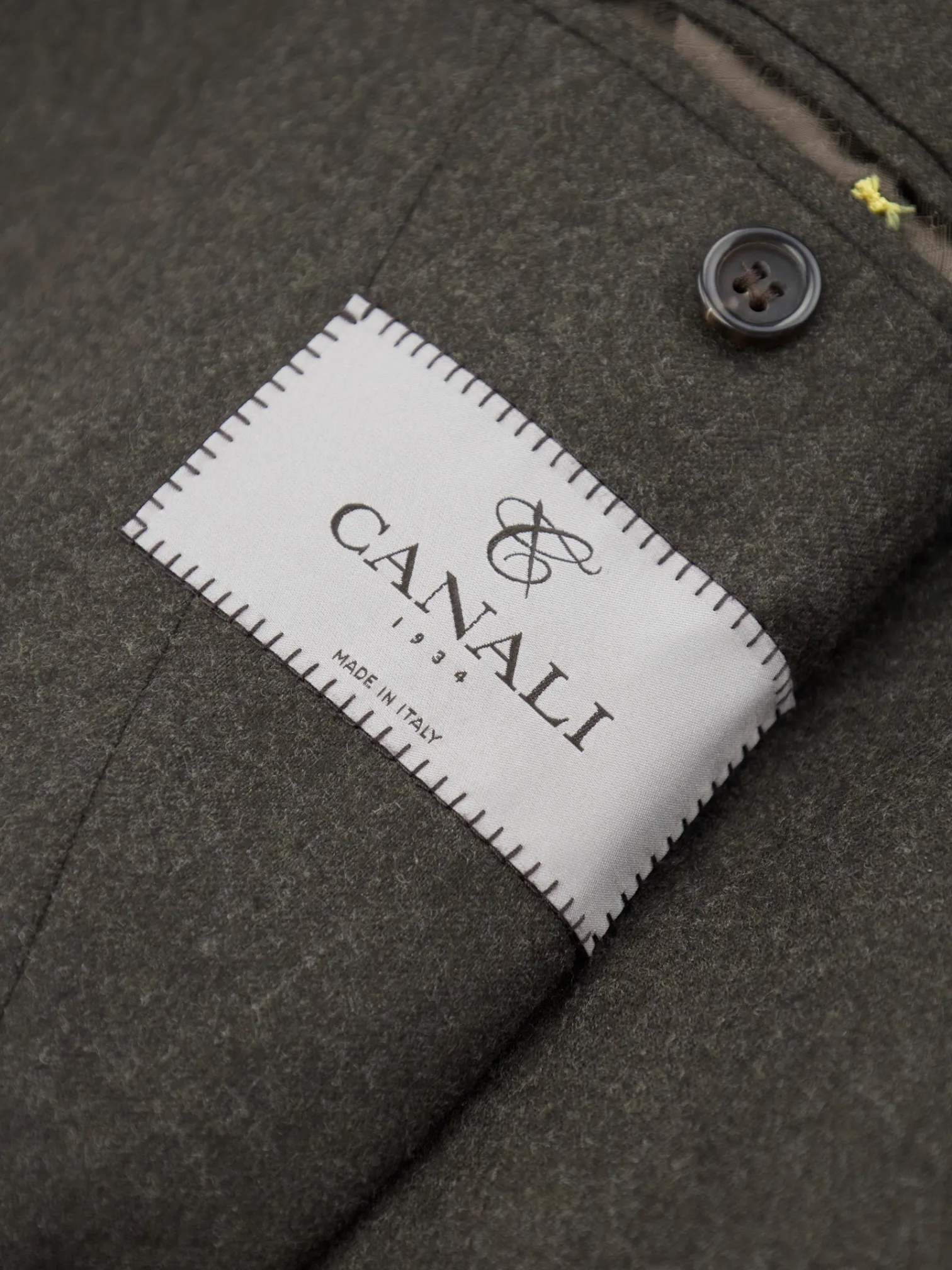 Canali Chocolate Brown Wool Flannel Winter Suit