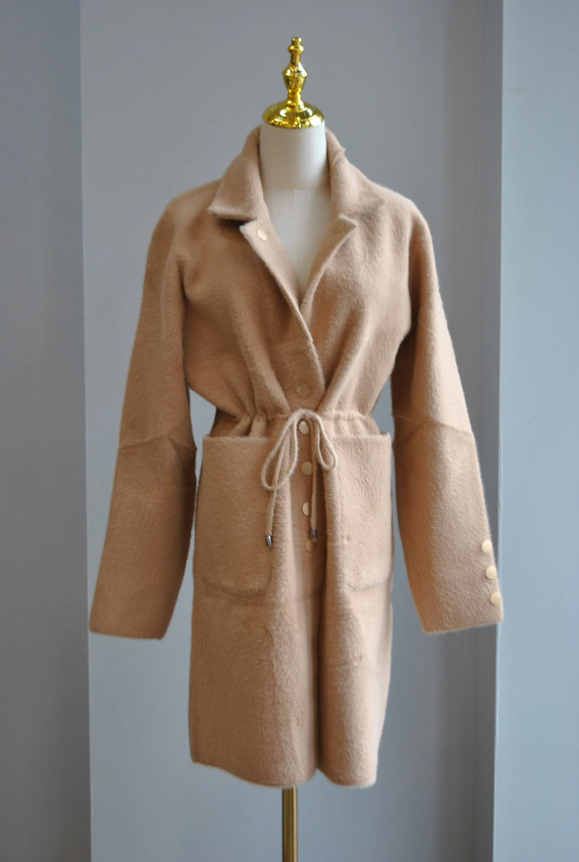 CARAMEL ALPAKA COAT