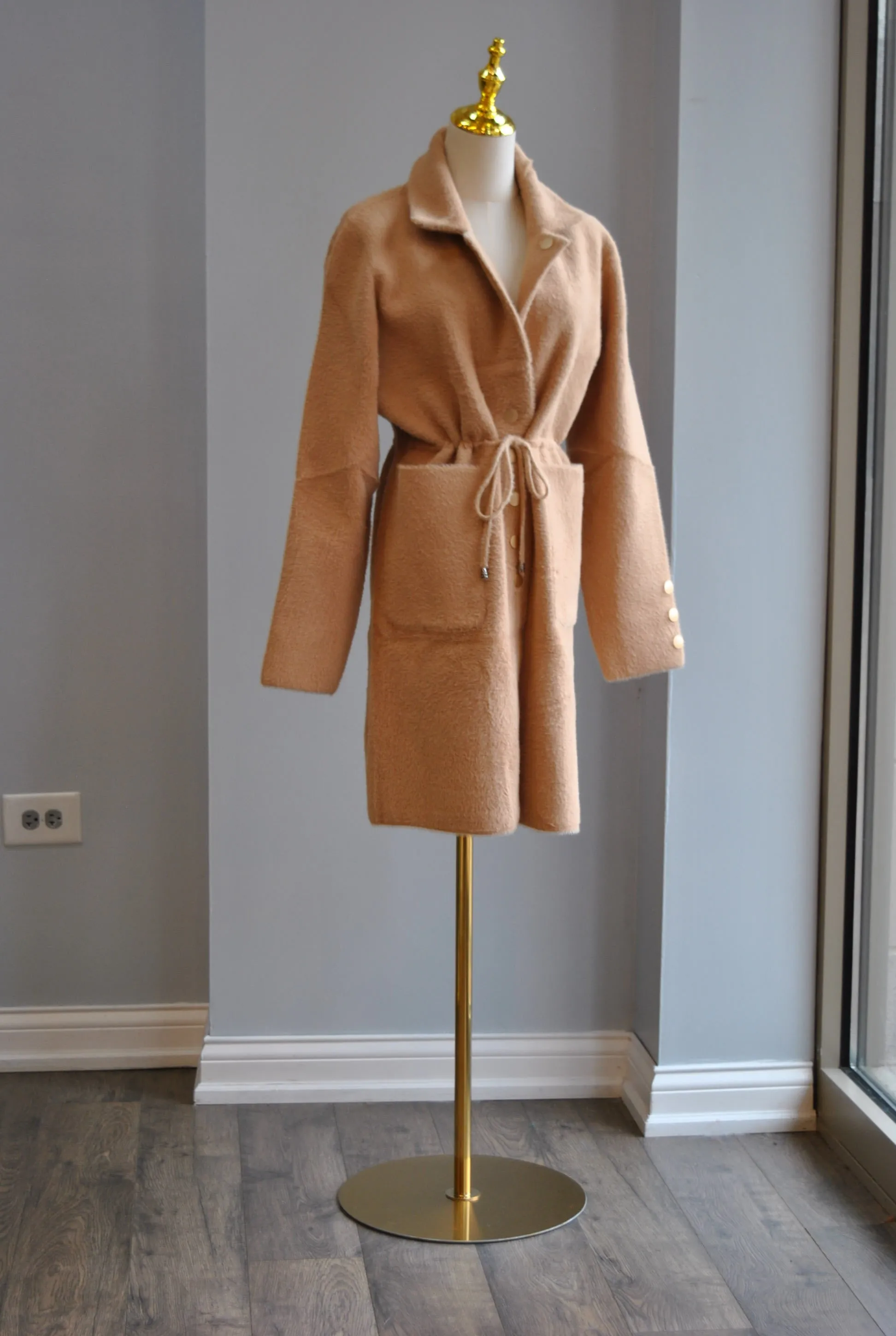 CARAMEL ALPAKA COAT