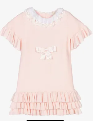 Caramelo kids pink knitted dress.        0222818