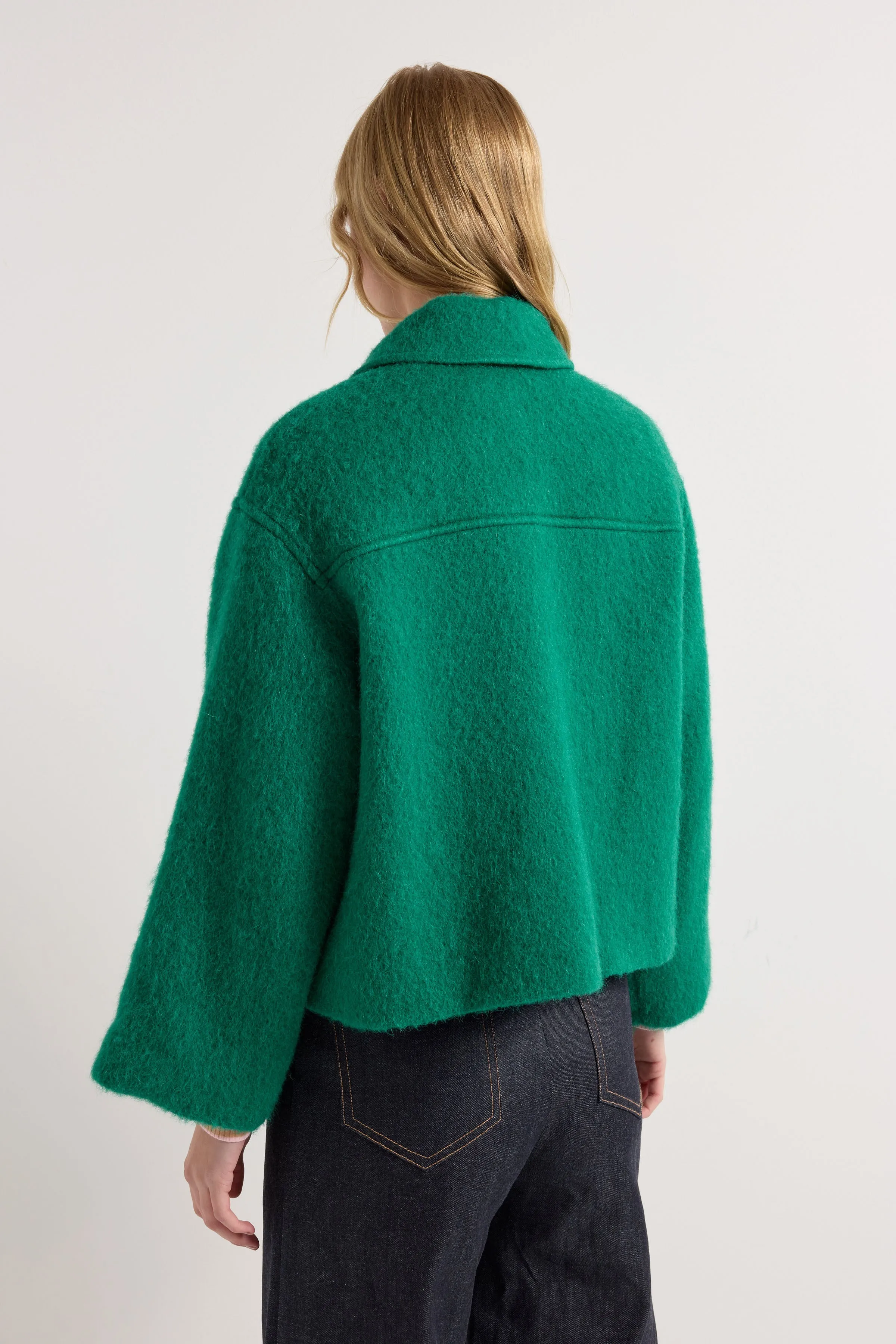 Carbon Crop Jacket - Emerald