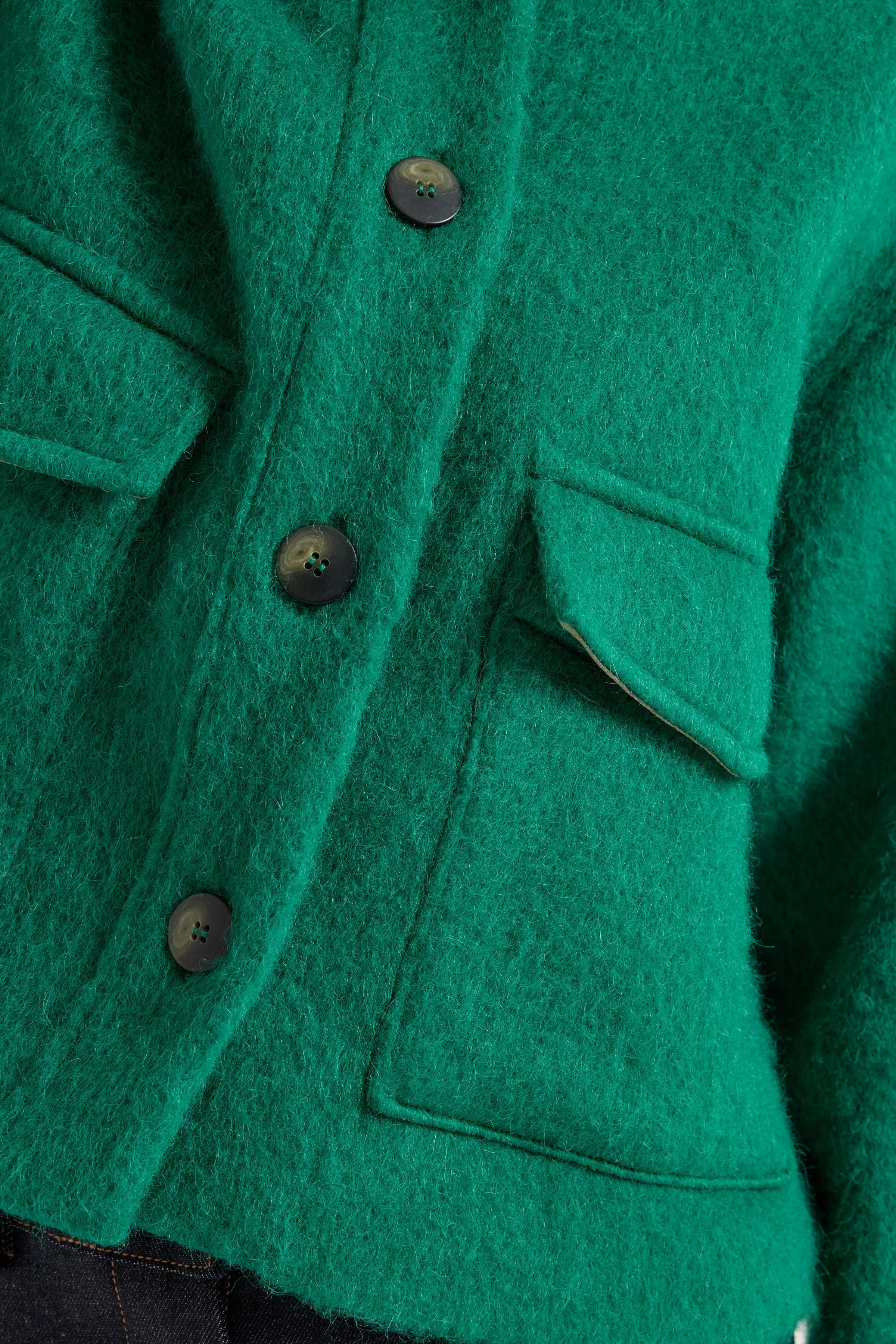 Carbon Crop Jacket - Emerald