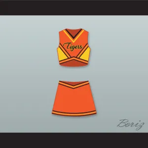 Carly Davidson Gerald R. Ford High School Tigers Cheerleader Uniform Fired Up! Design 1