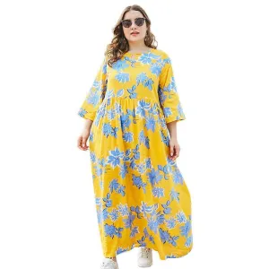 Casual Loose Half Sleeves Maxi Dresses