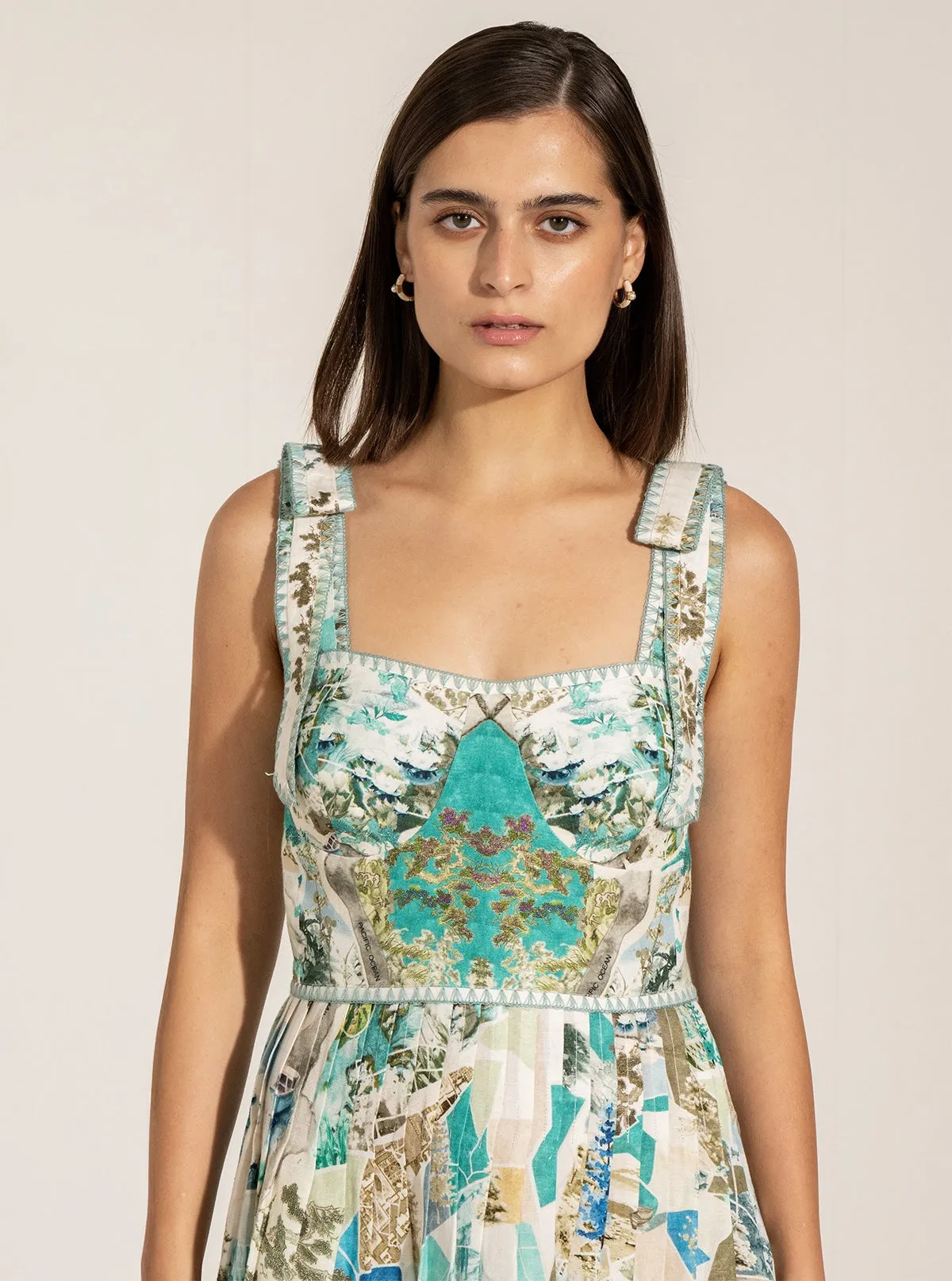 Celixa teal globe sundress