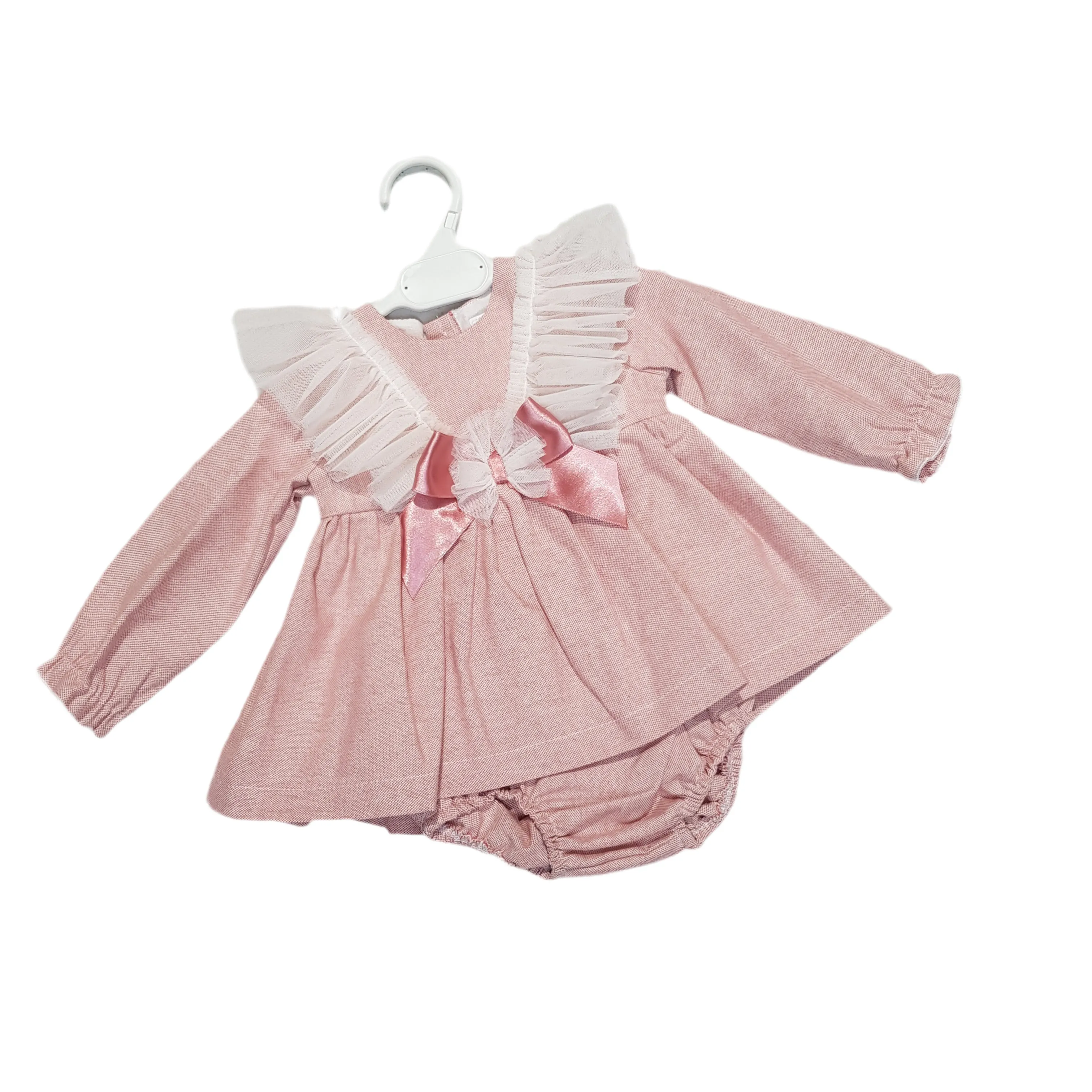 Ceyber Baby Girls Dusky Lace Shoulder Dress