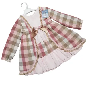 Ceyber Older Girls Dusky and Tan Dress