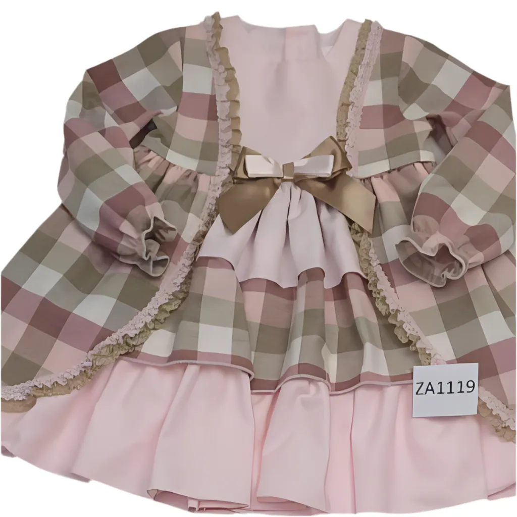 Ceyber Older Girls Dusky and Tan Dress