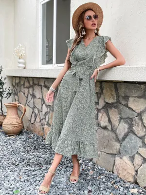 Chandey Dress - Green Print