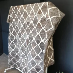 Charcoal Diamond Berber Rug