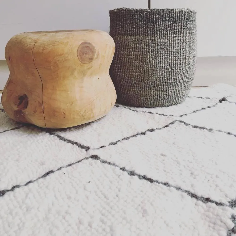 Charcoal Diamond Berber Rug