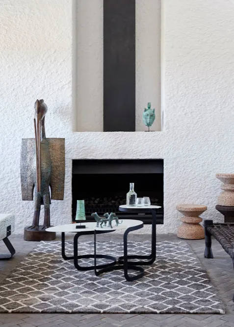 Charcoal Diamond Berber Rug