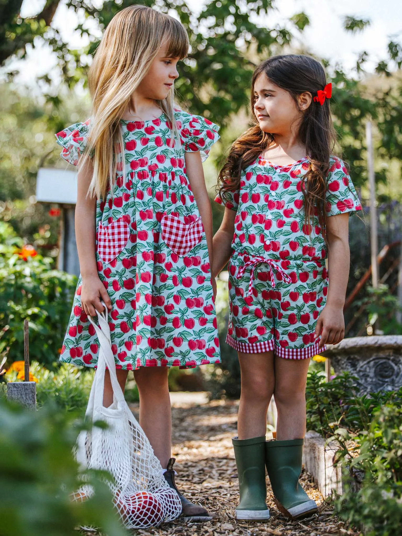 Cherry Heart Pocket Dress