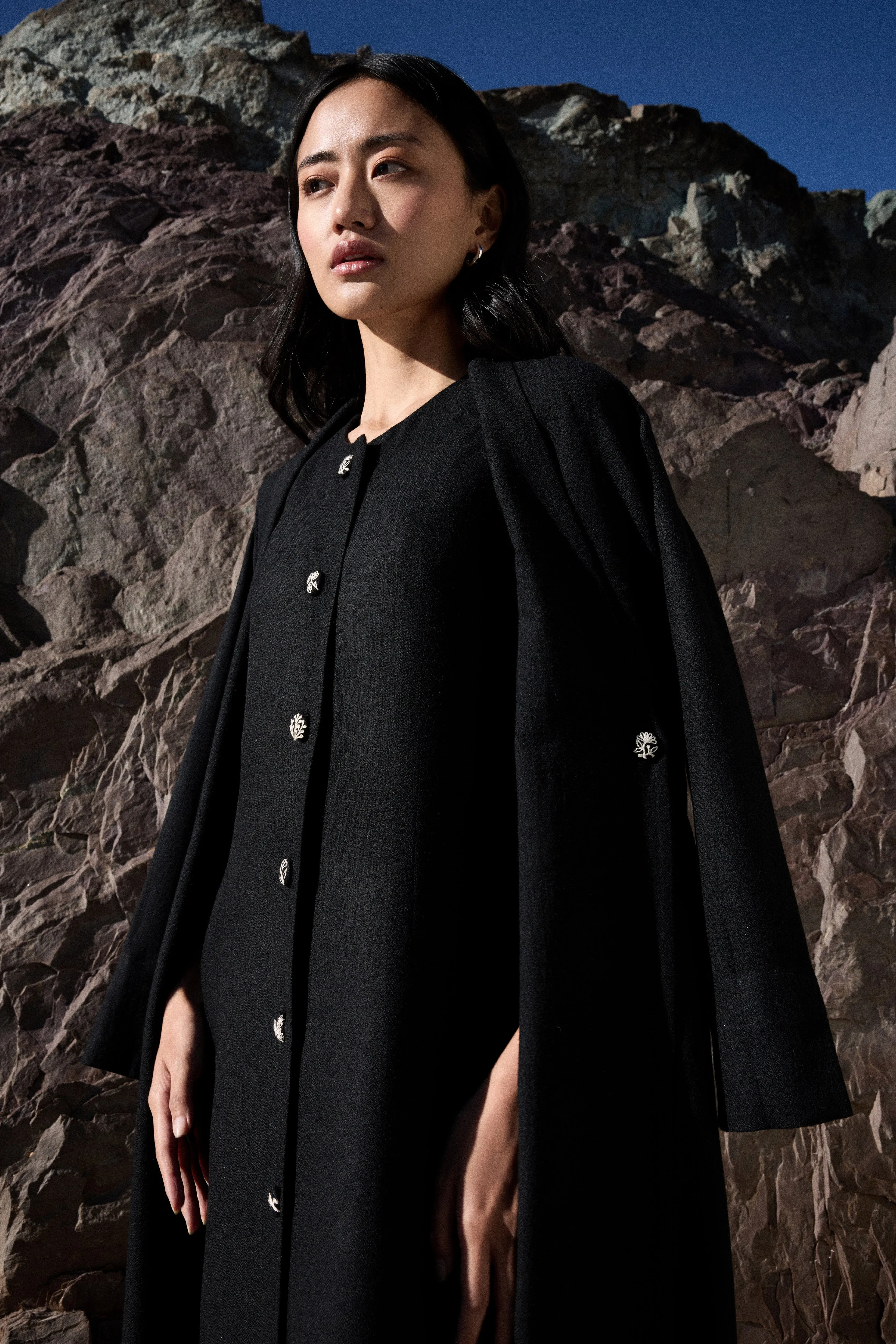 Chilling Woollen Dress (Black)