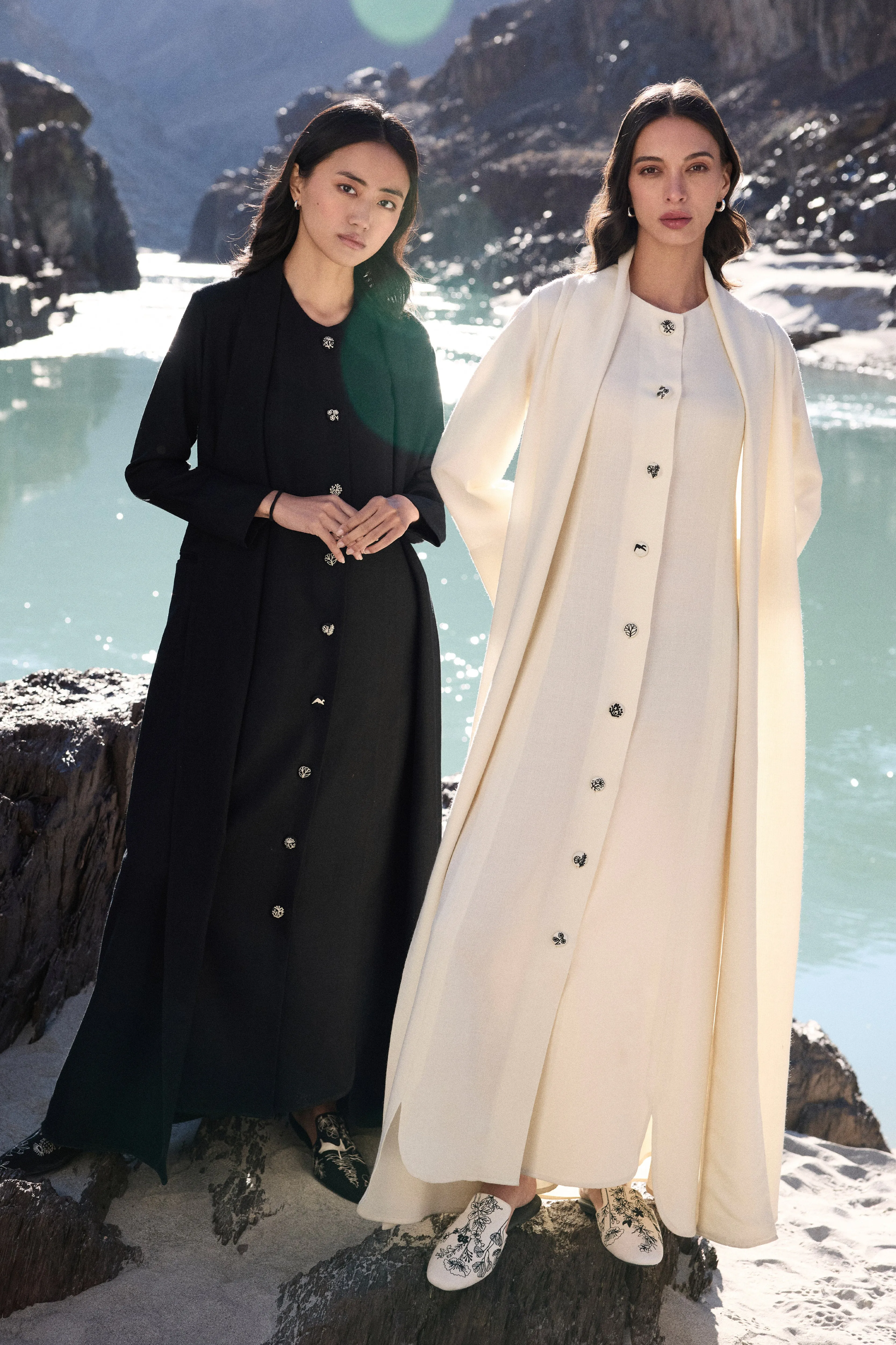 Chilling Woollen Dress (Ivory)