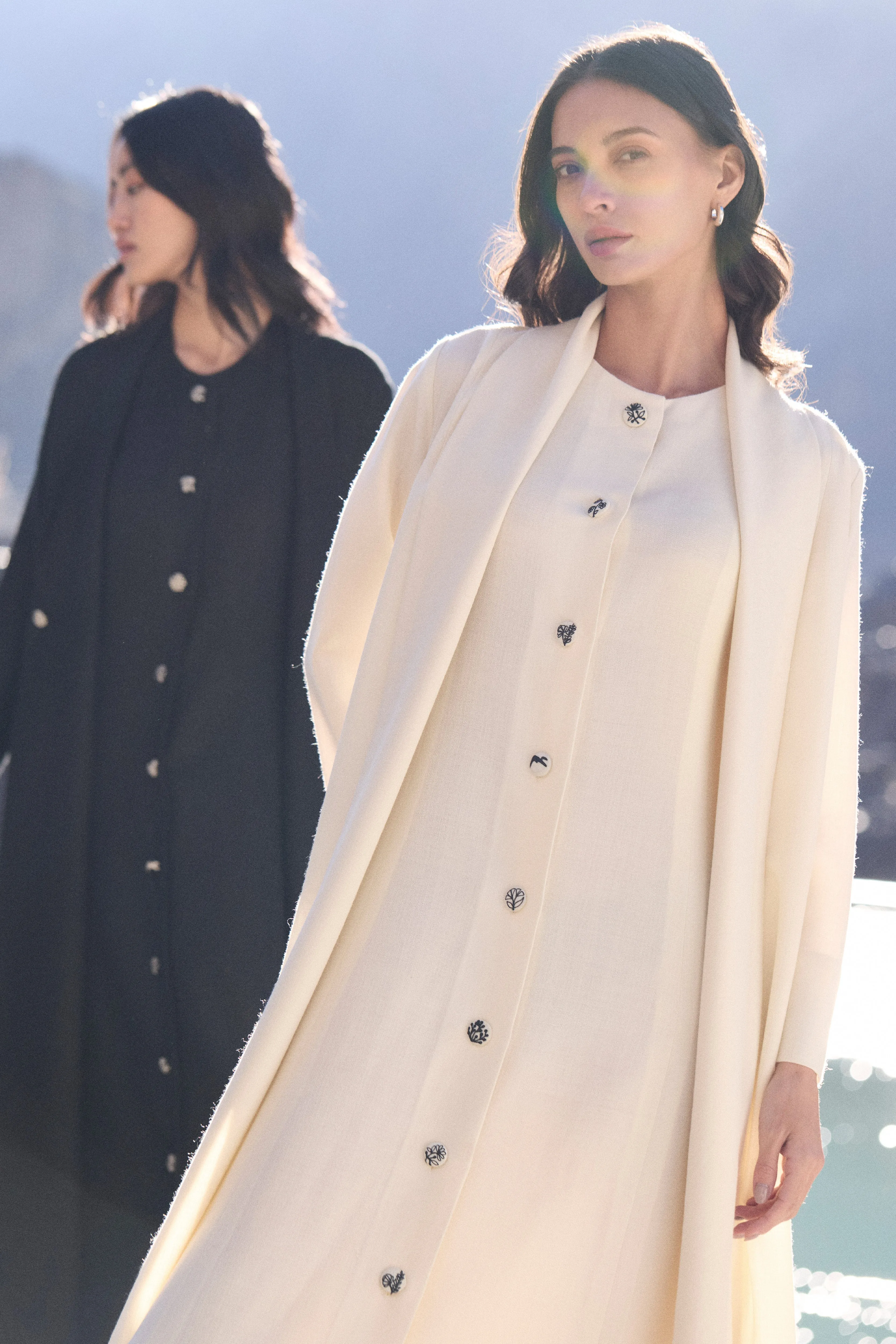 Chilling Woollen Dress (Ivory)