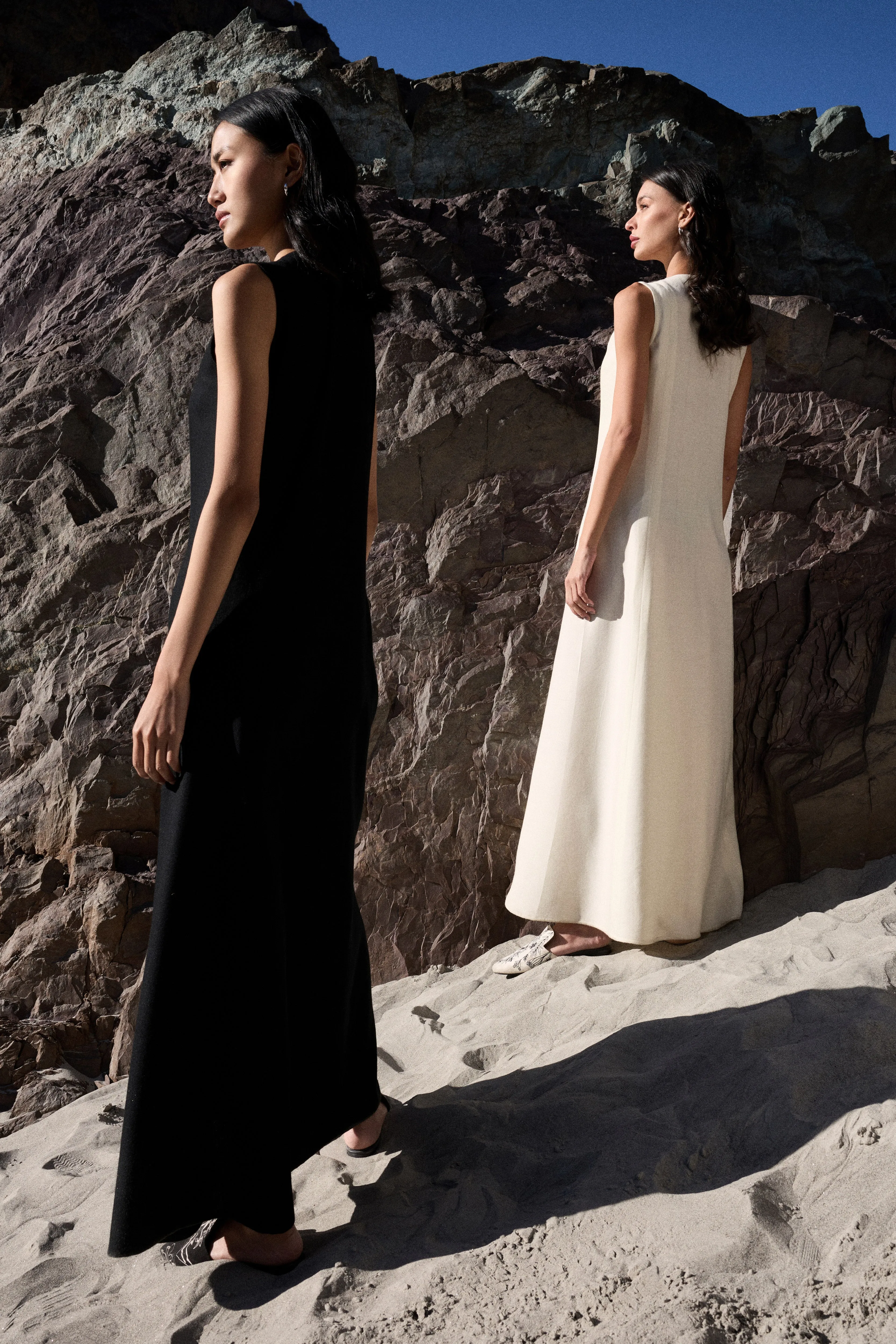 Chilling Woollen Dress (Ivory)