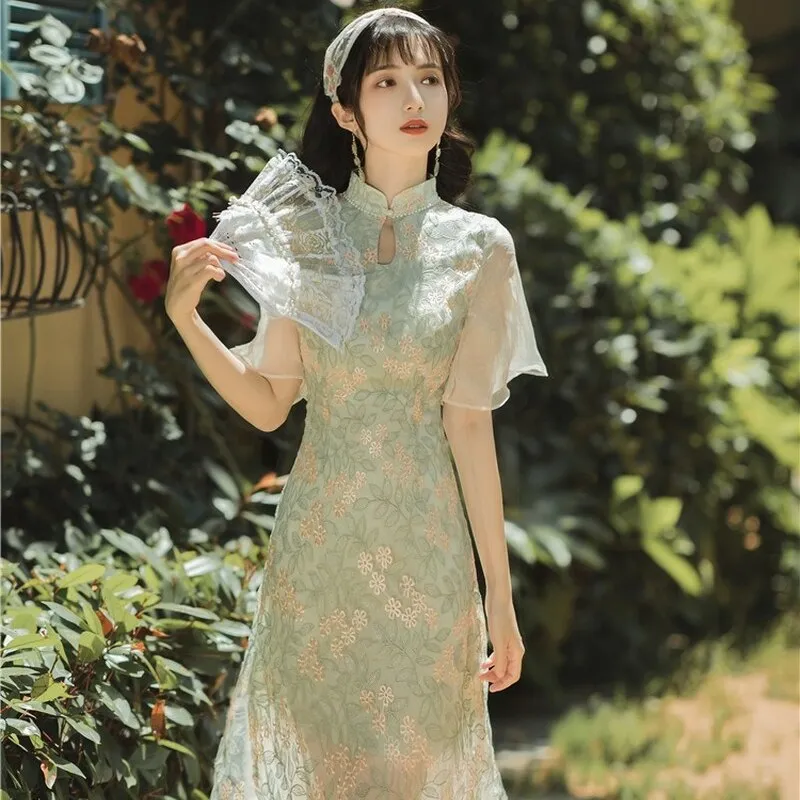 Chinese Style Cheongsam Women Dress