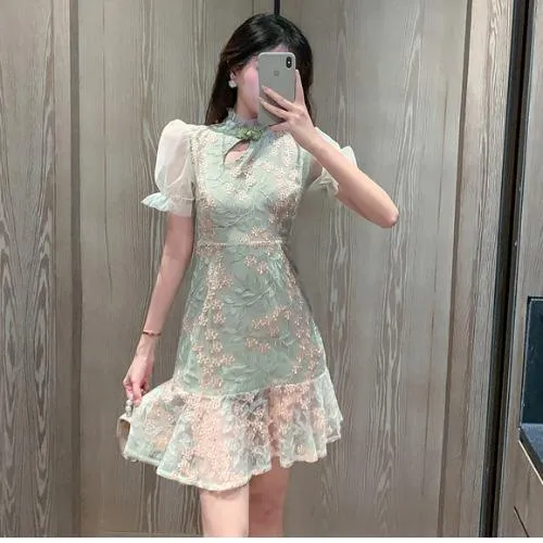 Chinese Style Cheongsam Women Dress