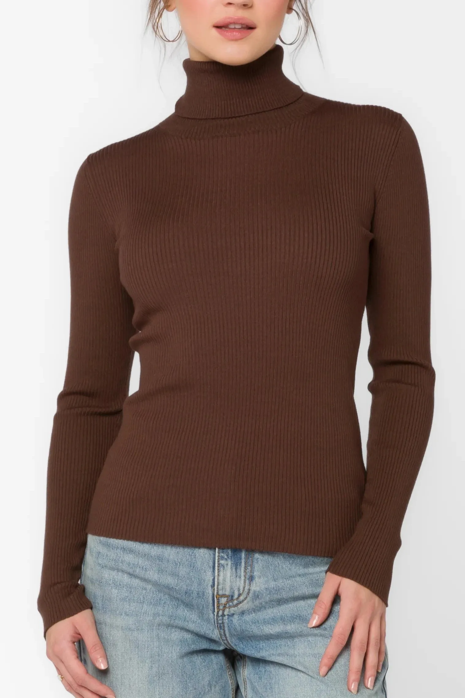 Cindy Ribbed Turtleneck