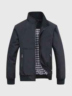 City Chic Luxus: Premium-Jacke mit Stehkragen