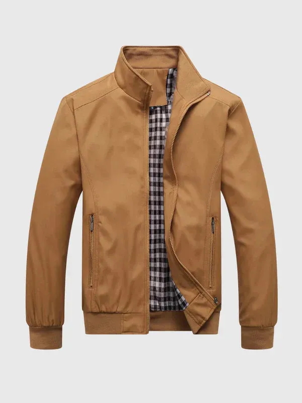 City Chic Luxus: Premium-Jacke mit Stehkragen