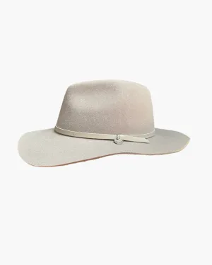 CITY FELT FEDORA IN LIGHT SAND