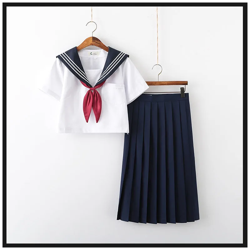 Classic Japanese School Girl Uniform-Navy