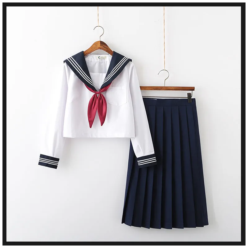 Classic Japanese School Girl Uniform-Navy