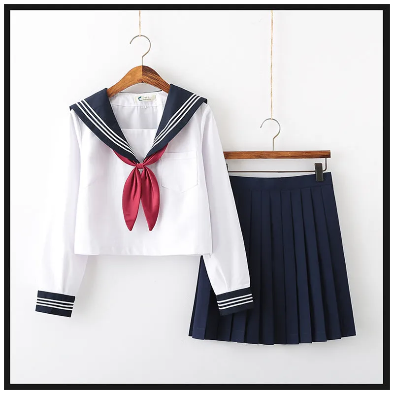Classic Japanese School Girl Uniform-Navy