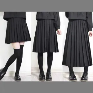 Classic Japanese School Uniform Skirt Essential (Short-Medium-Long)