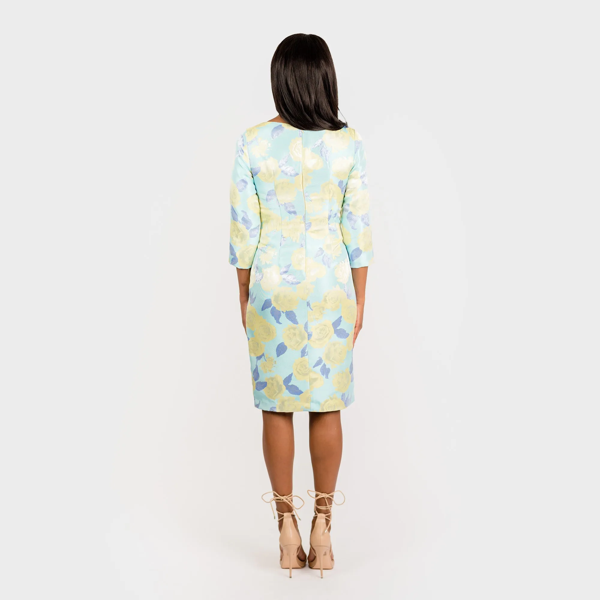 CN7173E 3/4 Slv Sheath Dress