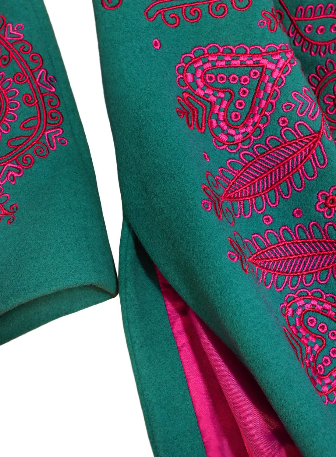Coat with embroidery