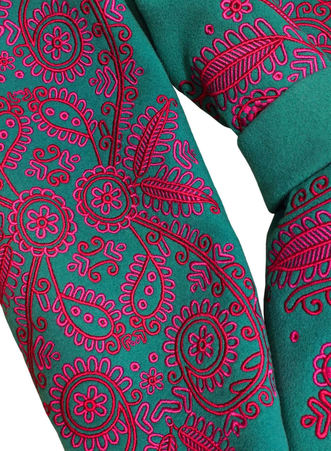 Coat with embroidery
