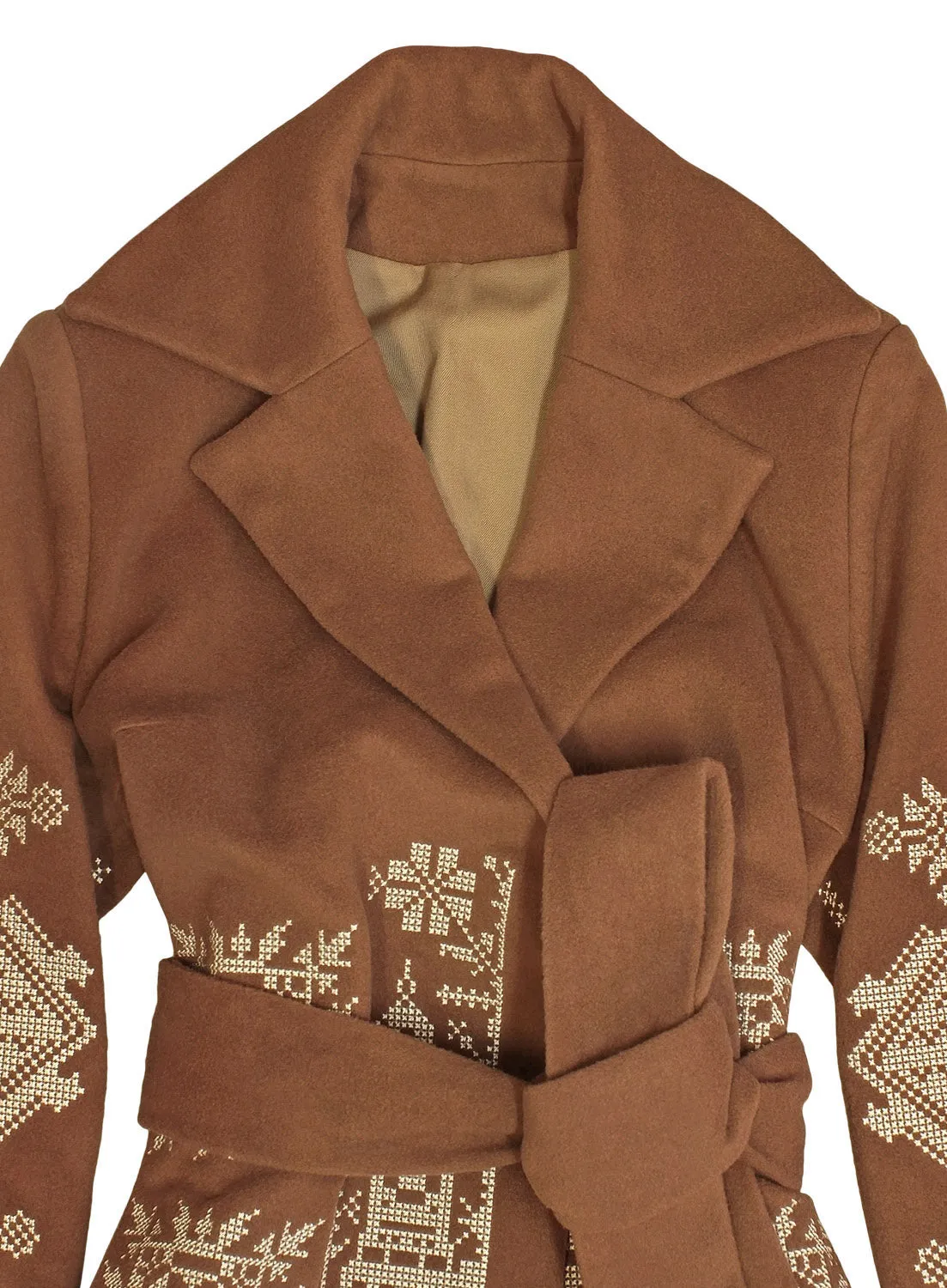 Coat with embroidery