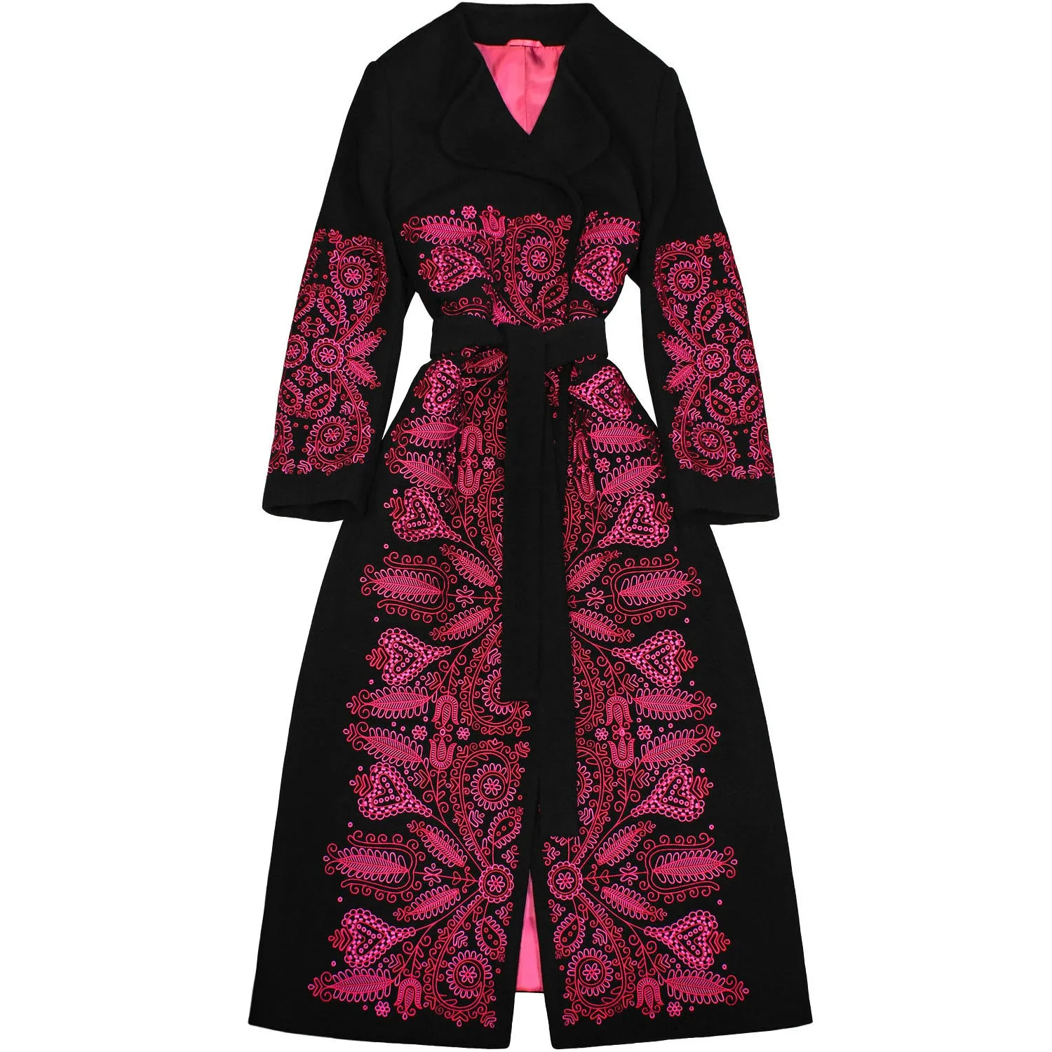 Coat with embroidery