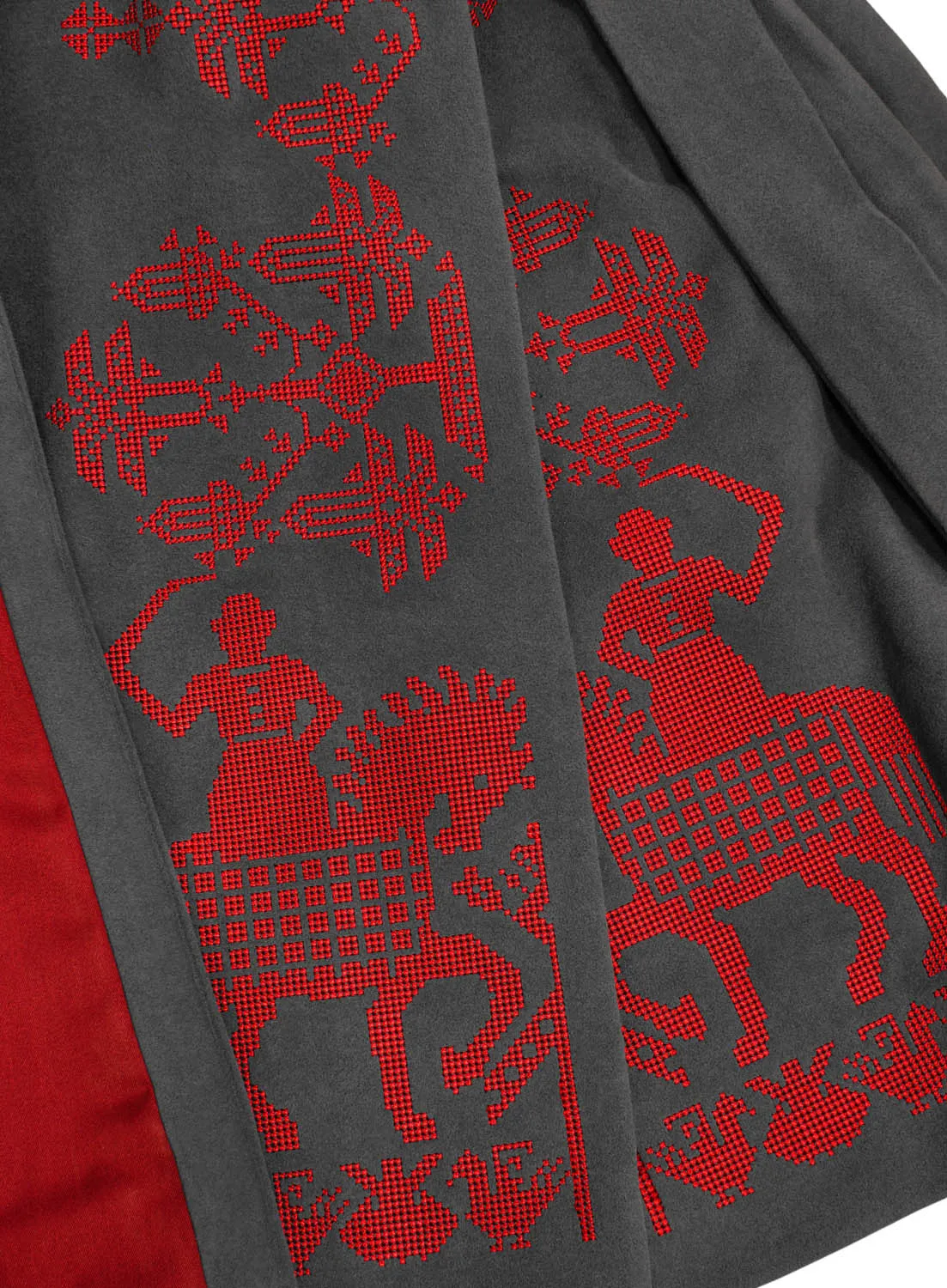 Coat with embroidery