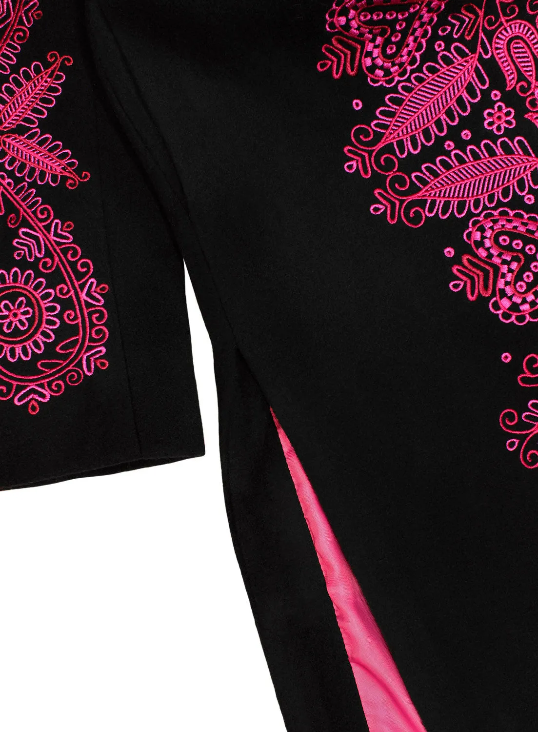 Coat with embroidery