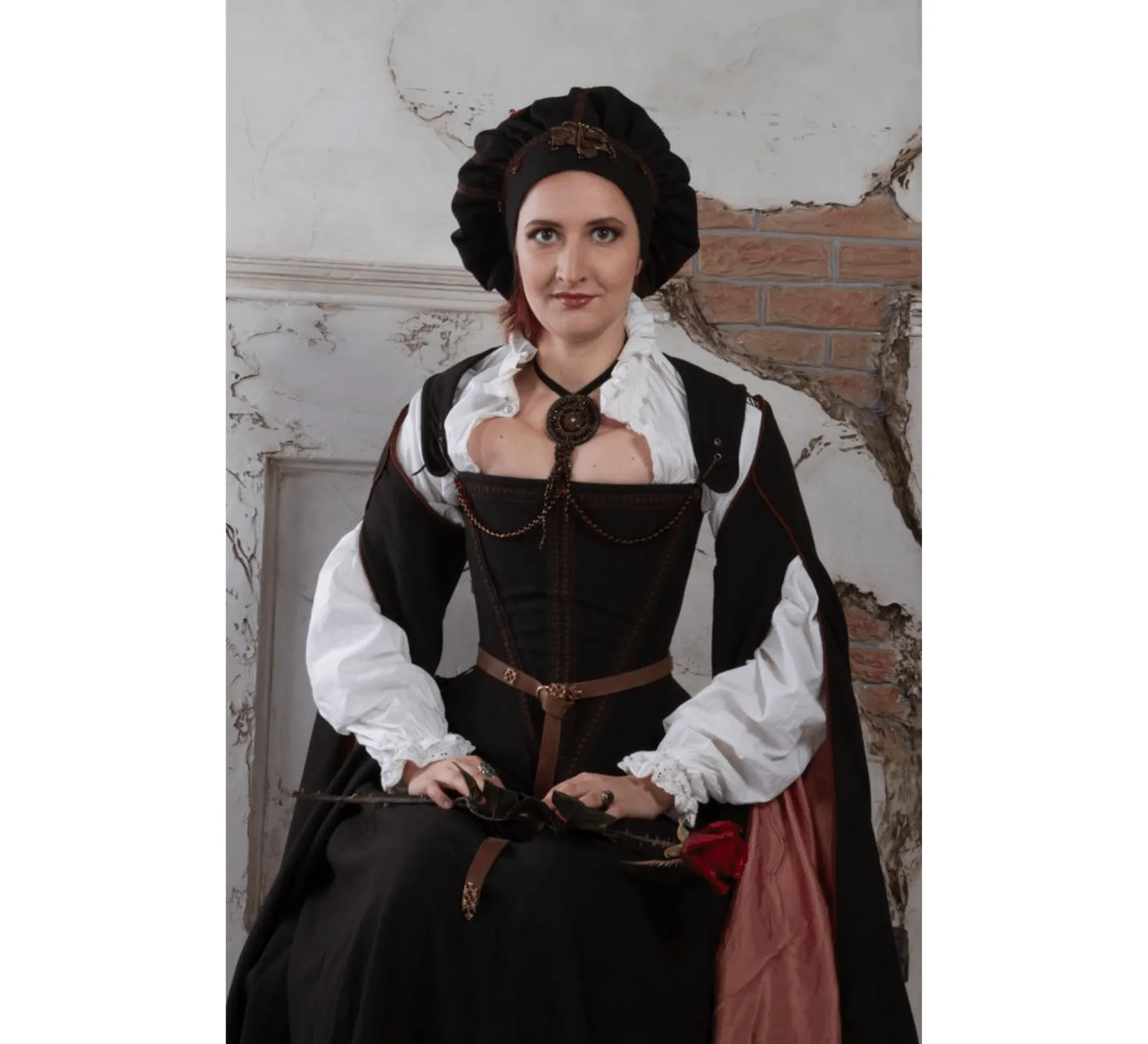 Cocoa brown renaissance dress, Spanish Renaissance gown