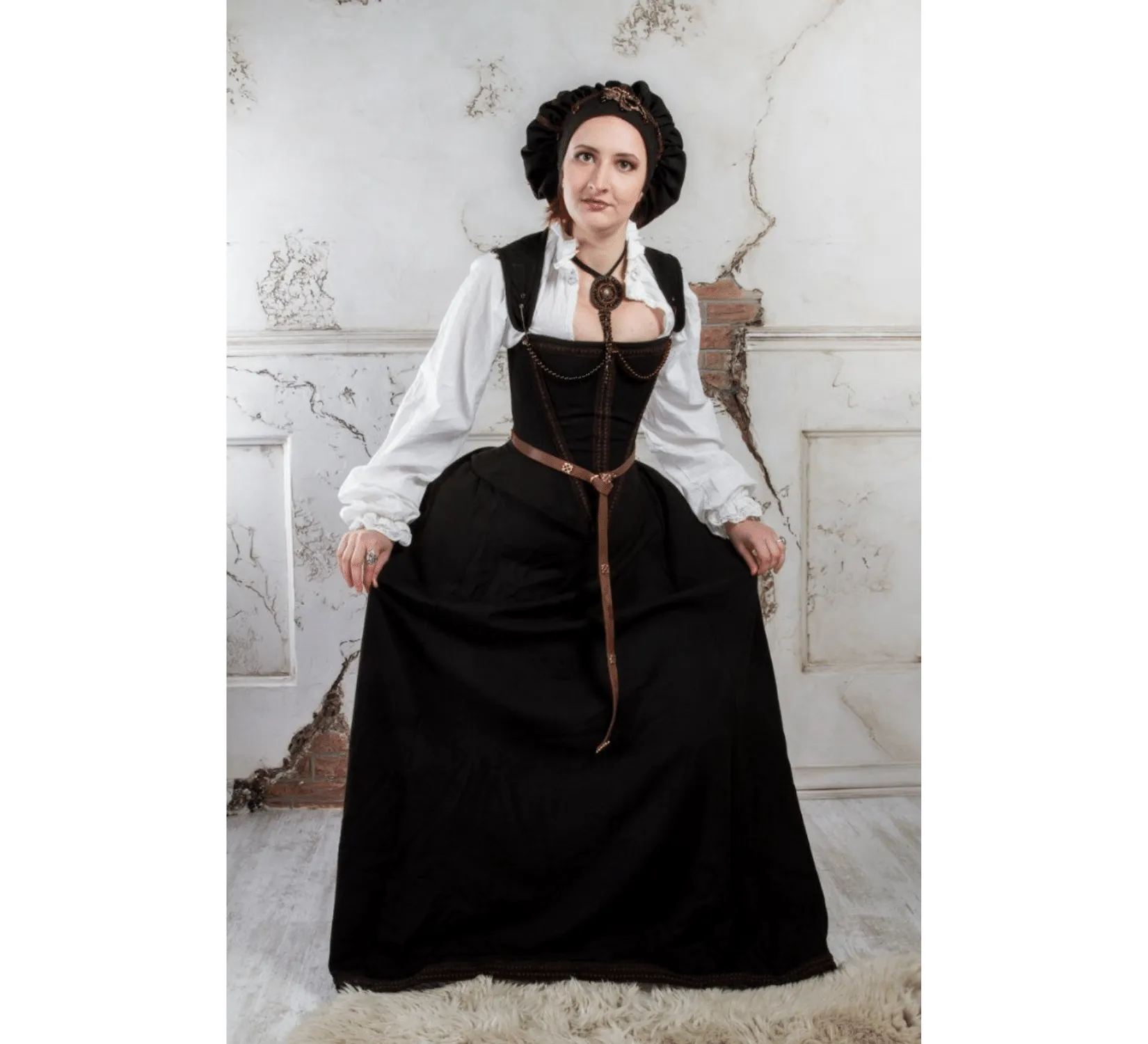 Cocoa brown renaissance dress, Spanish Renaissance gown