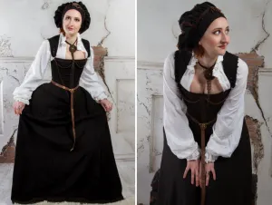 Cocoa brown renaissance dress, Spanish Renaissance gown